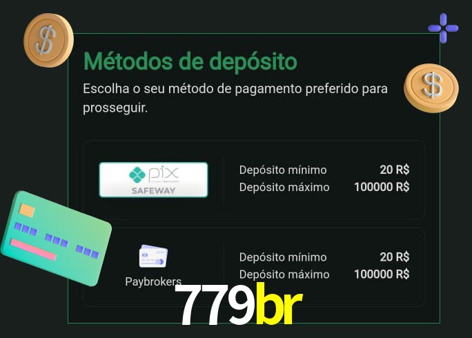 O cassino 779br oferece uma grande variedade de métodos de pagamento